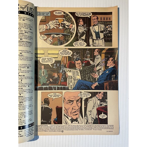 The Shadow No.16 & The Shadow Strikes! No.1 (1988-89) DC Comics • Helfer, Jones - Picture 3 of 9